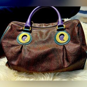 Authentic Etro Boston Bag Paisley Print